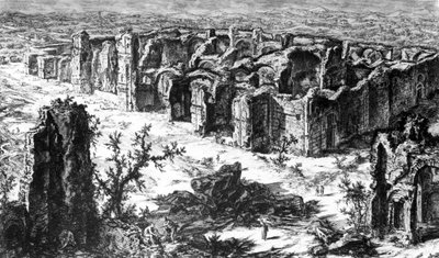 Ansicht der Caracalla-Thermen, aus der Serie 